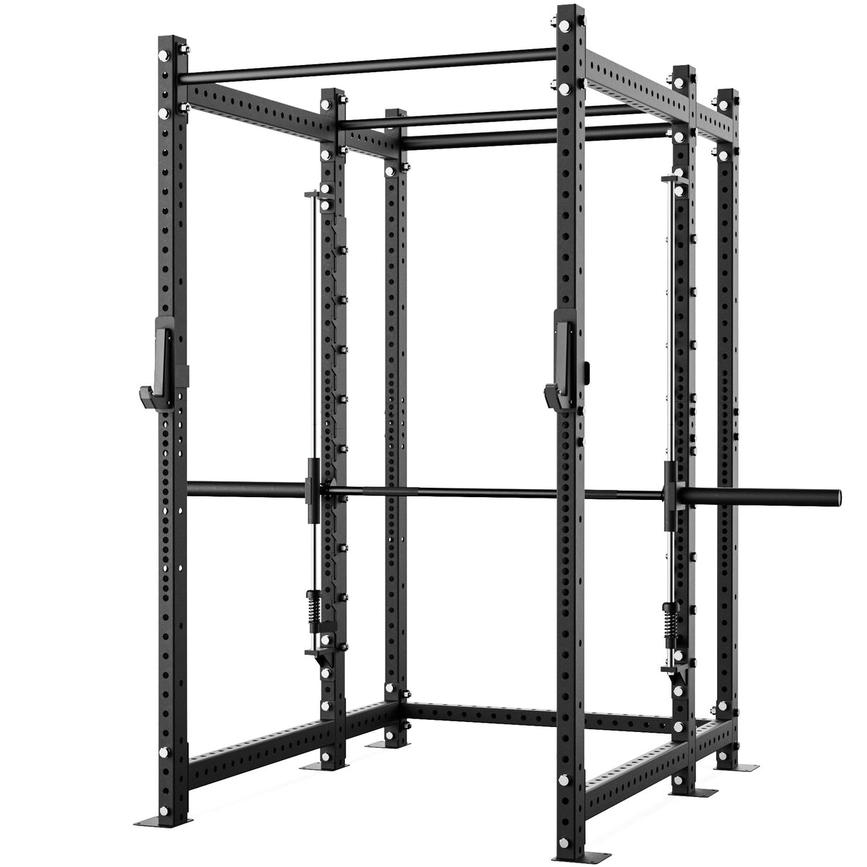 Synergee 2300 Series Power Cage with Smith Machine – Heavy-Duty Home Gym Rack with Multi-Grip Pull-Up Bars & Safety J-Cups