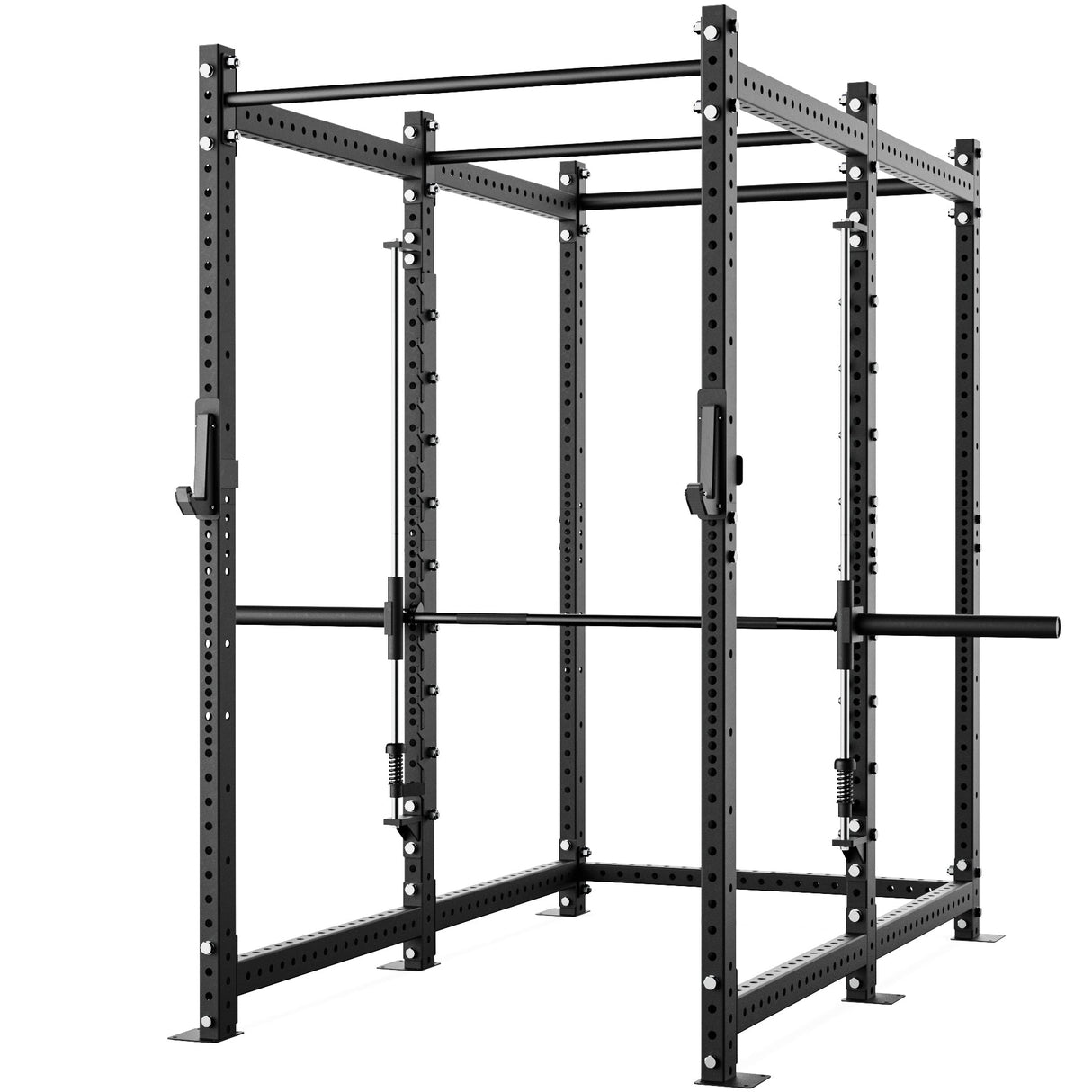 Synergee 2300 Series Power Cage with Smith Machine – Heavy-Duty Home Gym Rack with Multi-Grip Pull-Up Bars & Safety J-Cups