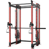 Synergee 2300 Series Power Cage with Smith Machine & Dual 80 lb Cable Crossovers – Full Body Workout Station for Home & Commercial Gyms