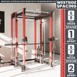 Synergee 2300 Series Power Cage with Smith Machine & Dual 80 lb Cable Crossovers – Full Body Workout Station for Home & Commercial Gyms