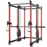 Synergee 2300 Series Power Cage with Smith Machine & Dual 80 lb Cable Crossovers – Full Body Workout Station for Home & Commercial Gyms