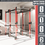 Synergee 2300 Series Power Cage with Smith Machine & Dual 80 lb Cable Crossovers – Full Body Workout Station for Home & Commercial Gyms