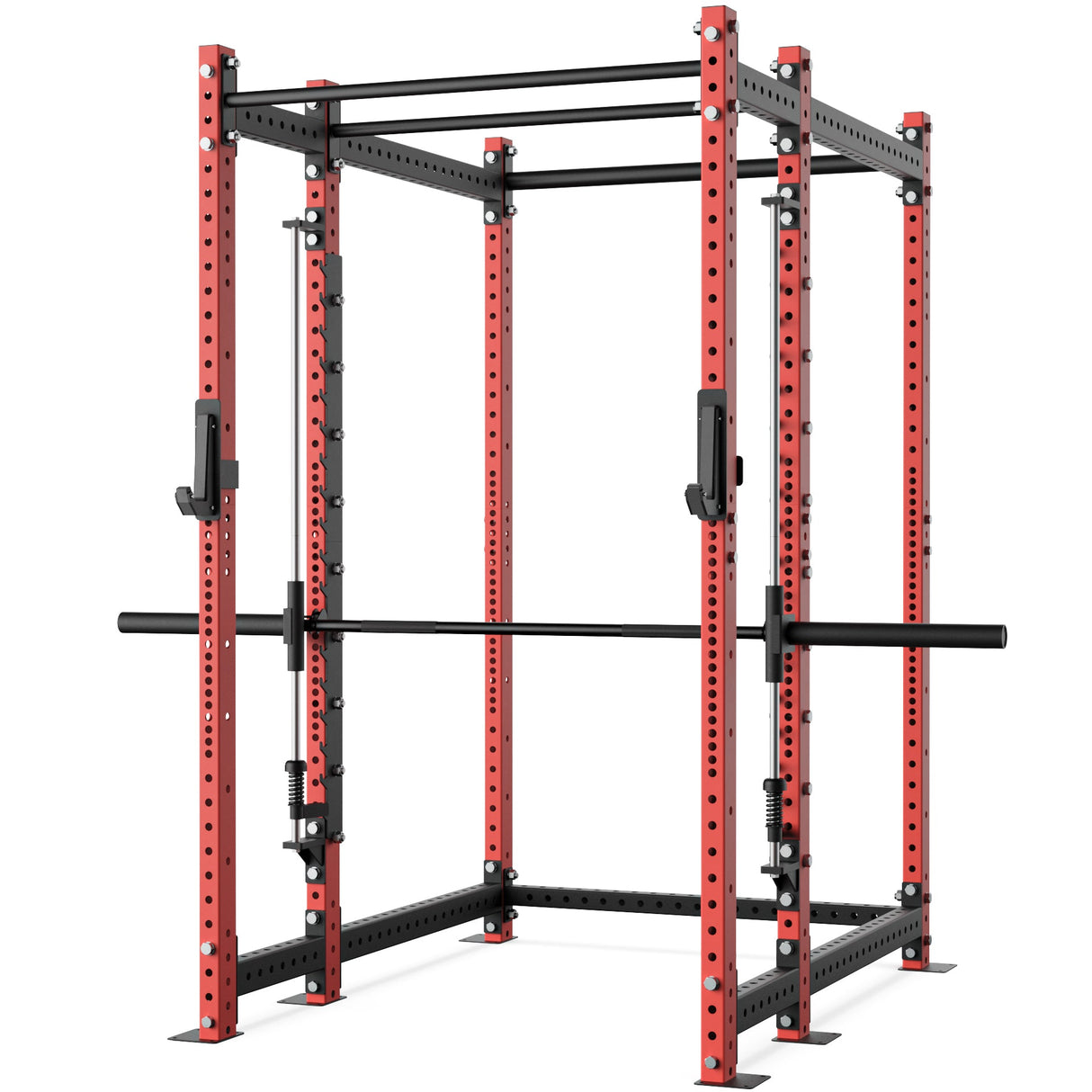 Synergee 2300 Series Power Cage with Smith Machine – Heavy-Duty Home Gym Rack with Multi-Grip Pull-Up Bars & Safety J-Cups