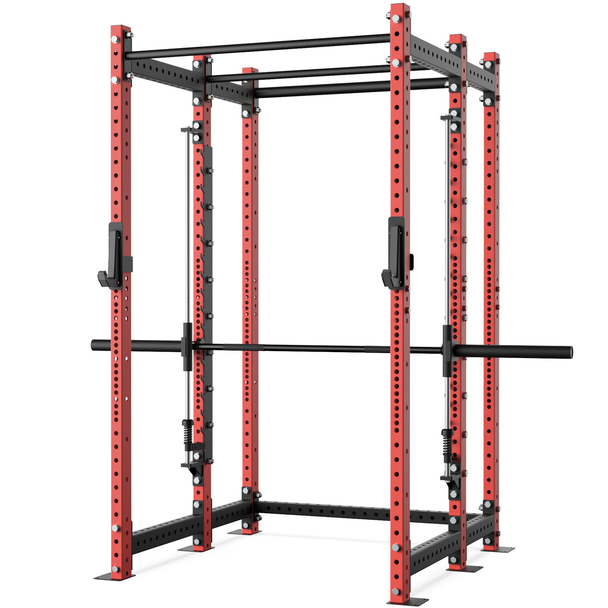 Synergee 2300 Series Power Cage with Smith Machine – Heavy-Duty Home Gym Rack with Multi-Grip Pull-Up Bars & Safety J-Cups