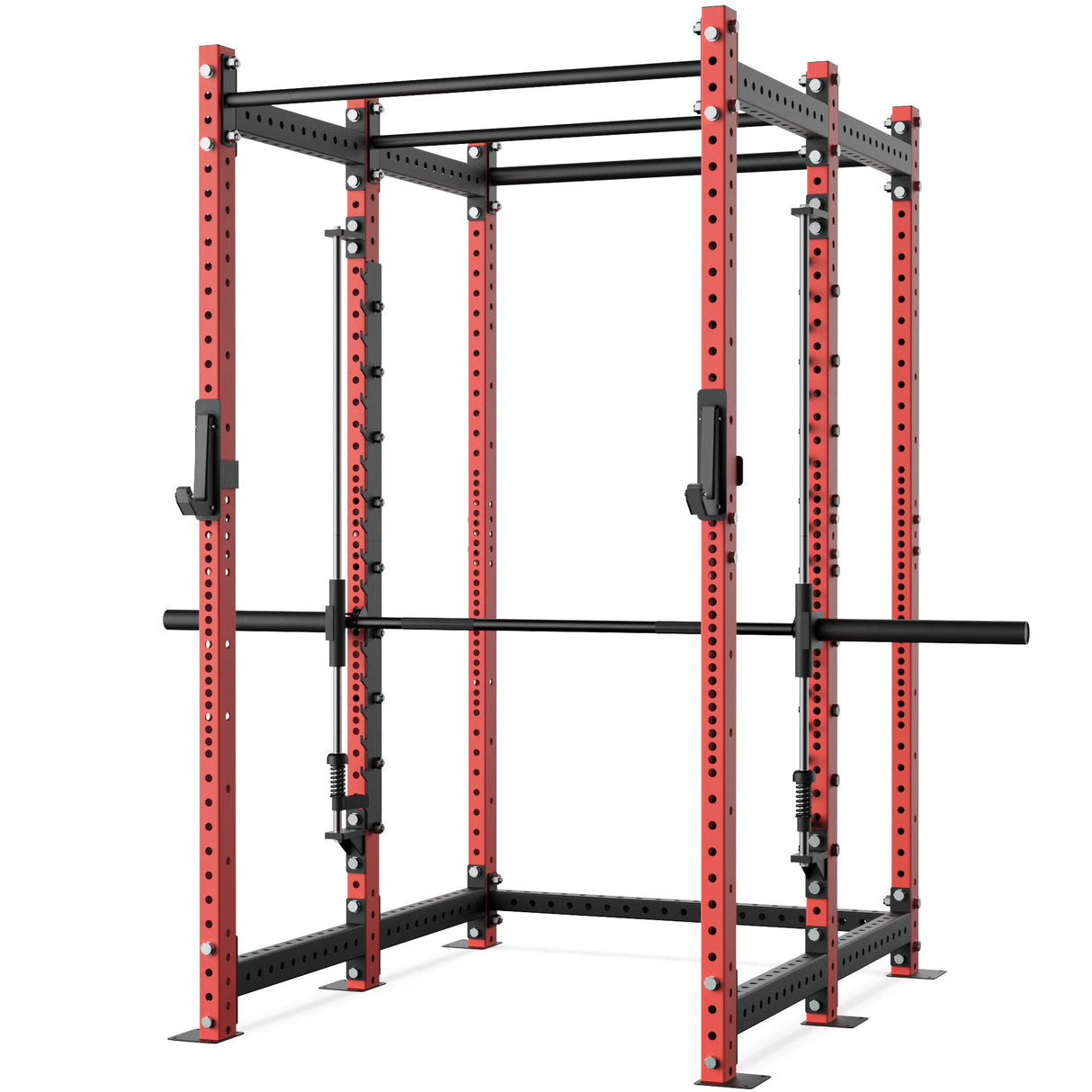 Synergee 2300 Series Power Cage with Smith Machine – Heavy-Duty Home Gym Rack with Multi-Grip Pull-Up Bars & Safety J-Cups