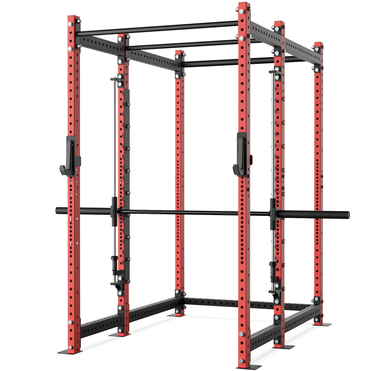 Synergee 2300 Series Power Cage with Smith Machine – Heavy-Duty Home Gym Rack with Multi-Grip Pull-Up Bars & Safety J-Cups