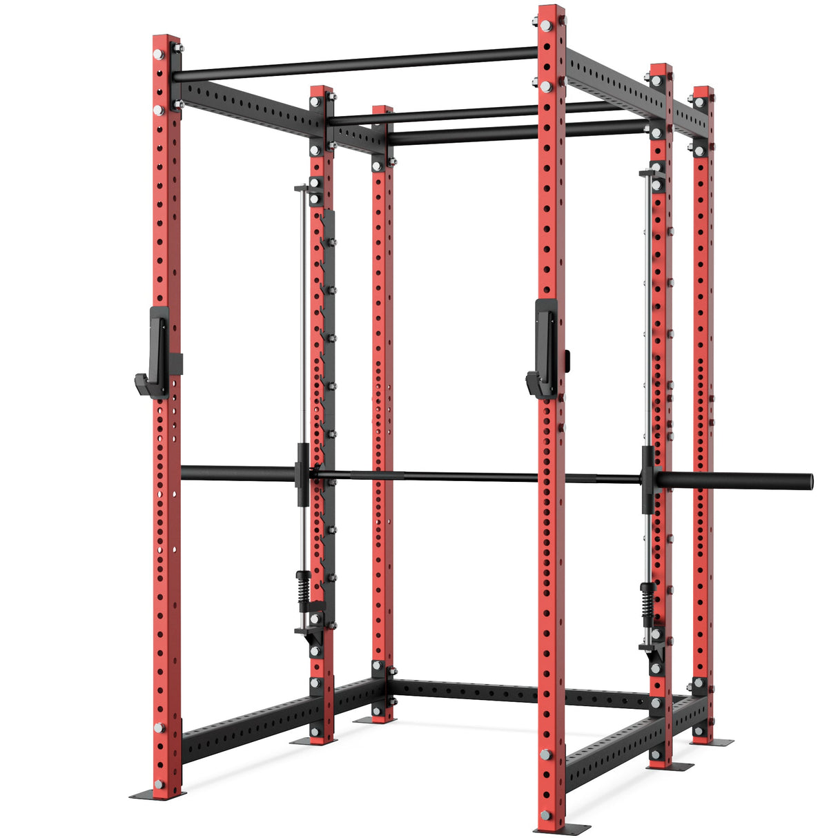 Synergee 2300 Series Power Cage with Smith Machine – Heavy-Duty Home Gym Rack with Multi-Grip Pull-Up Bars & Safety J-Cups