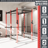 Synergee 2300 Series Power Cage with Smith Machine – Heavy-Duty Home Gym Rack with Multi-Grip Pull-Up Bars & Safety J-Cups