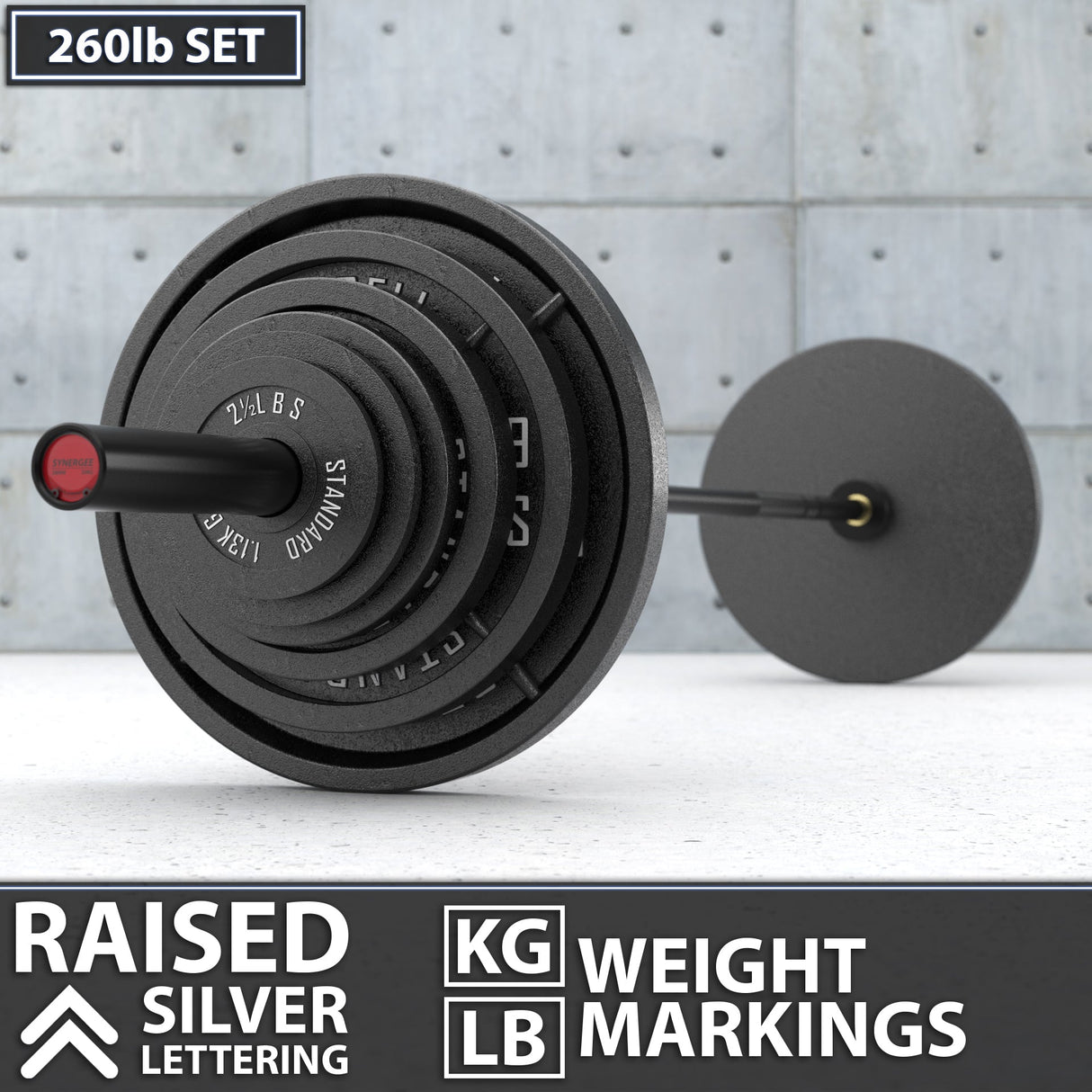 Synergee Standard Metal Weight Plates