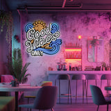 Good Vibes Only LED Neon Sign – Custom Metal Wall Art for Home, Office & Events (LN0086)