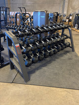 SFE Commercial 3-Tier Dumbbell Rack – Holds 15 Pairs, Heavy-Duty Steel Frame for Gym Storage