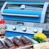 35633B | Matte Blue Infrared Propane Gas Grill