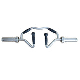 SFE BI-TRI-TRAP Bar – Olympic Chrome Curl & Row Bar with Ergonomic Grips and 200 lb Capacity (25 lb Bar, Includes Collars)