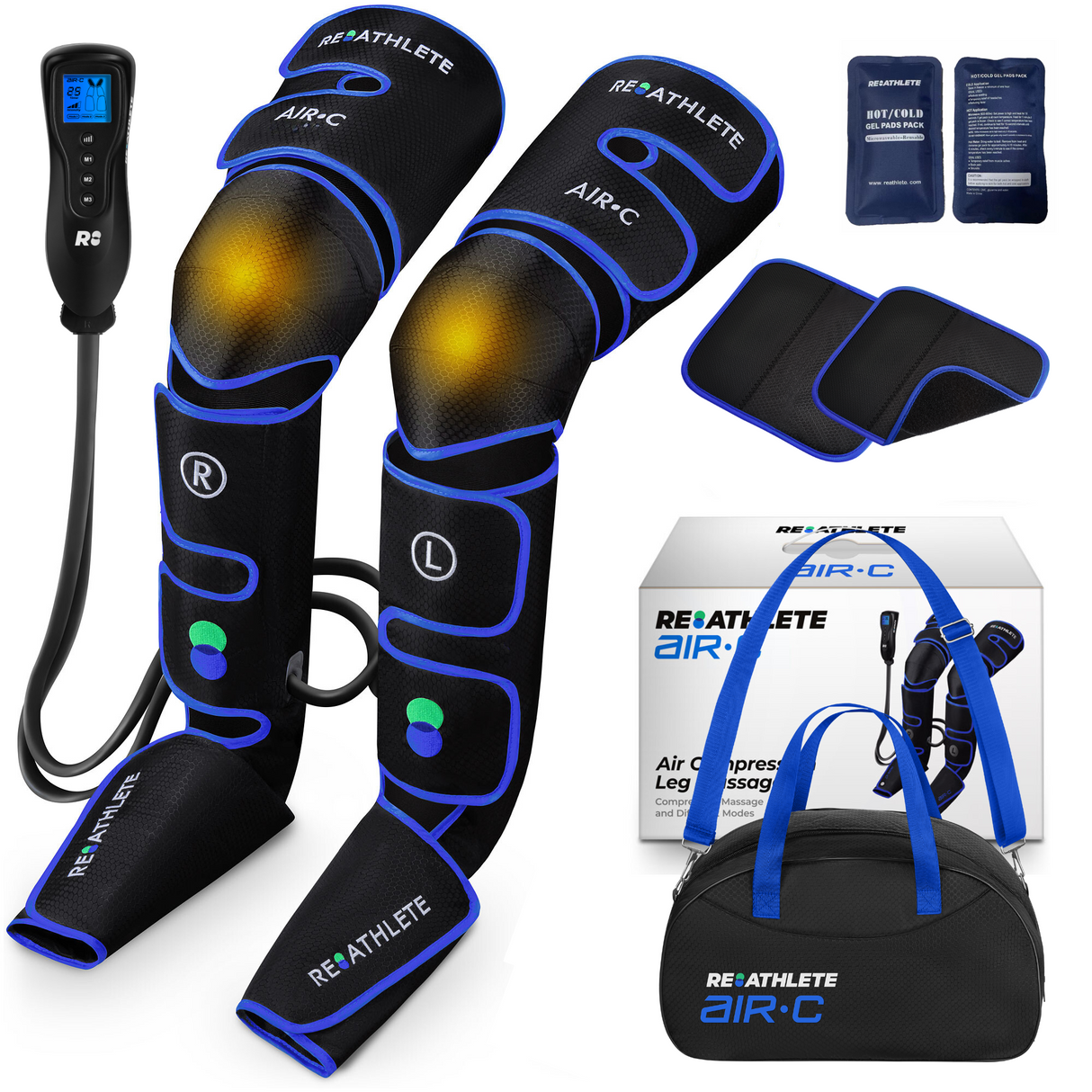 Air-C Leg Compression Massager – Adjustable Air Therapy for Pain Relief, Swelling Reduction & Circulation Boost