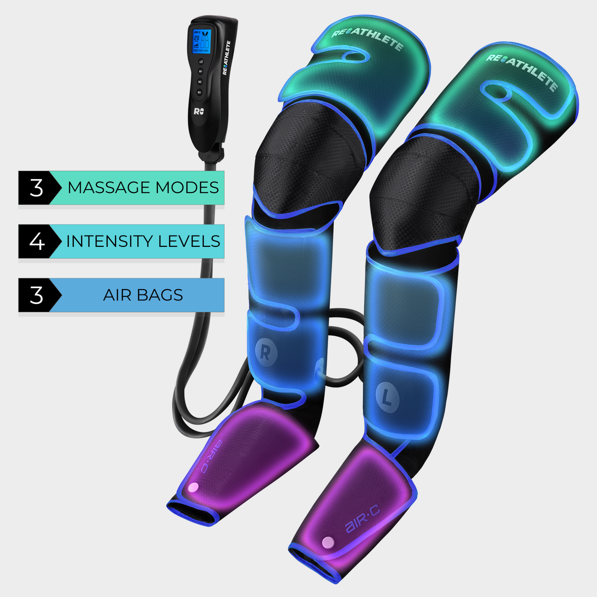 Air-C Leg Compression Massager – Adjustable Air Therapy for Pain Relief, Swelling Reduction & Circulation Boost