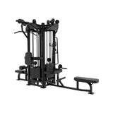 SFE Commercial 4-Station Jungle Gym – Multi-User Cable Machine with 4 Weight Stacks for Full-Body Training (319 lb Max Stack)