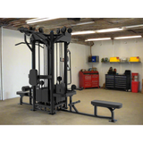SFE Commercial 4-Station Jungle Gym – Multi-User Cable Machine with 4 Weight Stacks for Full-Body Training (319 lb Max Stack)