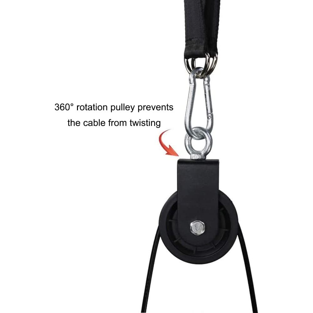 Adjustable LAT Pulley System – Cable Machine Attachment for Tricep Pulldown, Bicep Curl, and Home Gym Workouts
