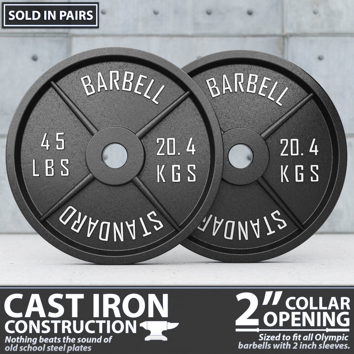 Synergee Standard Metal Weight Plates