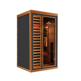 Peak Saunas Rainier 1-Person Full Spectrum Infrared Sauna with XL Medical-Grade Red Light Therapy & Smart WiFi App Control