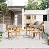 Premium 5-Piece Acacia Wooden Outdoor Furniture Patio Set With Dining Chairs And Table (SAK70445)
