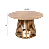 Premium 5-Piece Acacia Wooden Outdoor Furniture Patio Set With Dining Chairs And Table (SAK70445)