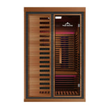 Peak Saunas Fuji 2-Person Full Spectrum Infrared Sauna with XL Medical-Grade Red Light Therapy & Smart WiFi App Control