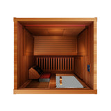 Peak Saunas Fuji 2-Person Full Spectrum Infrared Sauna with XL Medical-Grade Red Light Therapy & Smart WiFi App Control