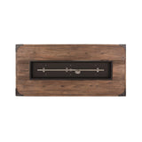 56" Outdoor 50K BTU Wood Pattern Rectangle Gas Burning Fire Pit (SAK43681)