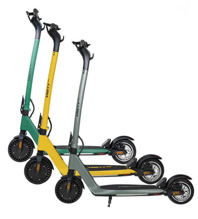VSETT Mini Lightweight Electric Scooter with Suspension, NFC Lock & Extended Battery Option