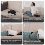 BackWave Back Stretcher & Massager – Adjustable Spine Support for Pain Relief, Posture Correction & Flexibility