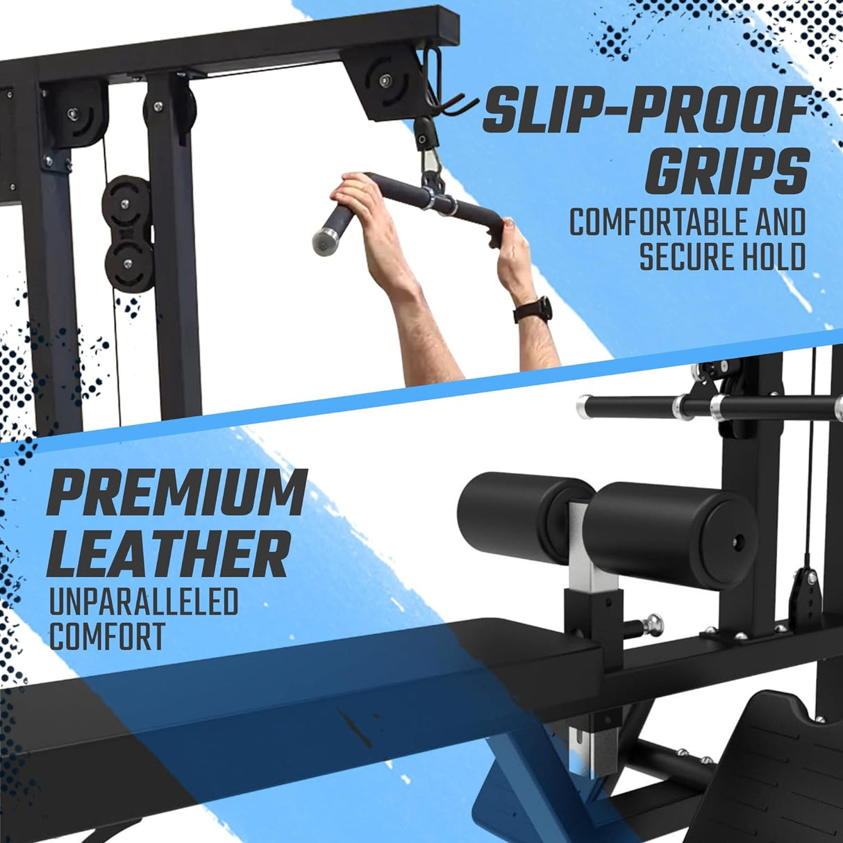 SFE Lat Pulldown & Low Row Machine Combo – Dual Function Strength Trainer with 250lb Weight Stack