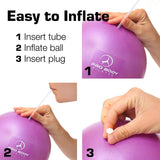 9 Inch Small Exercise Ball for Stability, Barre, Pilates, Yoga, and Balance