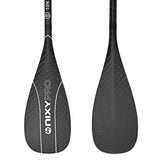 NIXY 3-Piece Adjustable 12K Carbon Fiber SUP Paddle – Ultra-Light Full Carbon Pro Paddle with Carry Bag (175–215cm)