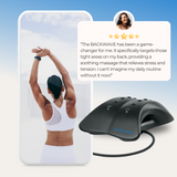 BackWave Back Stretcher & Massager – Adjustable Spine Support for Pain Relief, Posture Correction & Flexibility