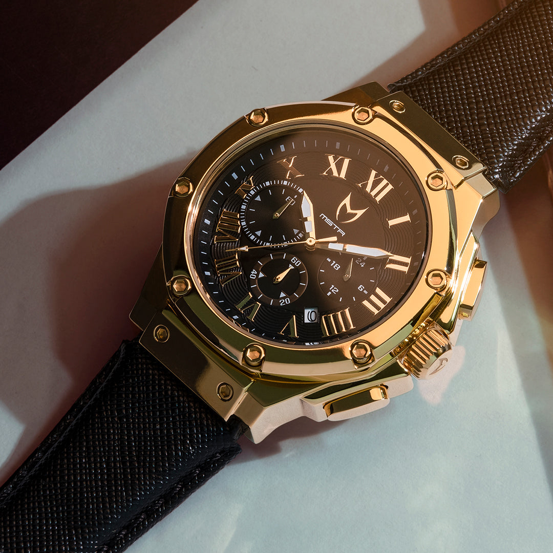 AM1001LB - AMBASSADOR POLISHED 18K GOLD