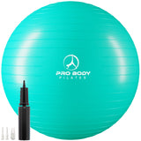 Pregnancy Ball for Maternity, Labor and Birth.  Includes Pregnancy Guide.  (Aqua)