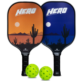 Diadem Hero Pickleball Starter Kit – 2 Paddles, 2 Balls & Carry Bag | Lightweight USAPA-Approved Beginner Set