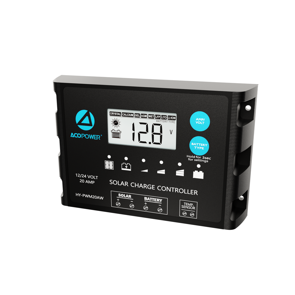 ProteusX 20A PWM Solar Charge Controller