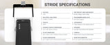 Low Profile Treadmill - Muscle D Fitness - LED Display - Heart Rate Monitor - Flex Deck for Low Impact - Adjustable Speed - Phone / Tablet Holder