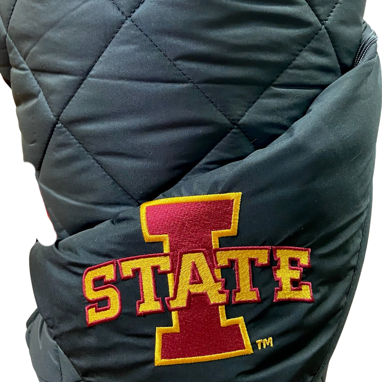 Iowa State University Black Puffer Blanket