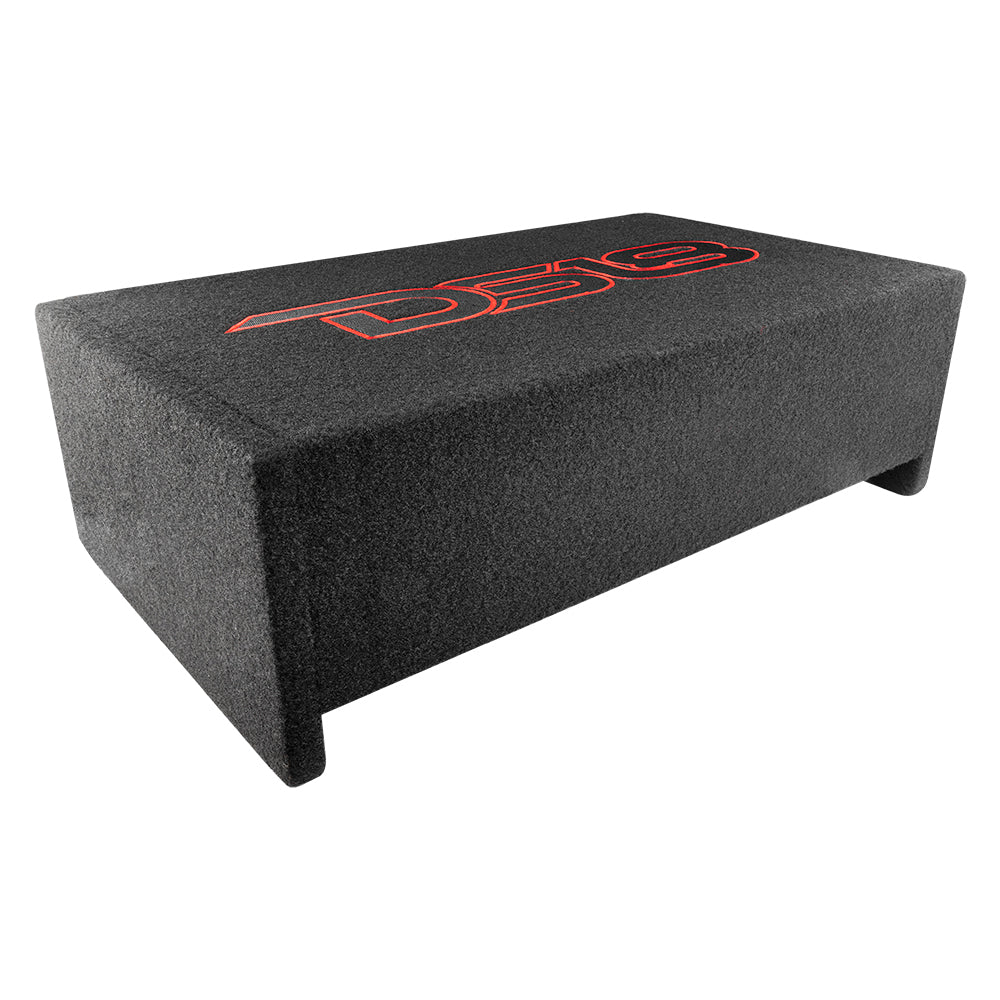 10" Loaded Amplified Shallow Down Fire Subwoofer Enclosure 250 Watts Rms