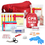 72-Piece First Aid Fanny Pack Kit with Adult & Infant CPR Masks