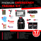 Premium Tactical IFAK Kit w Rip-Away Velcro, SOF Tourniquet & CELOX