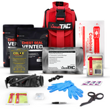 Premium Tactical IFAK Kit w Rip-Away Velcro, SOF Tourniquet & CELOX