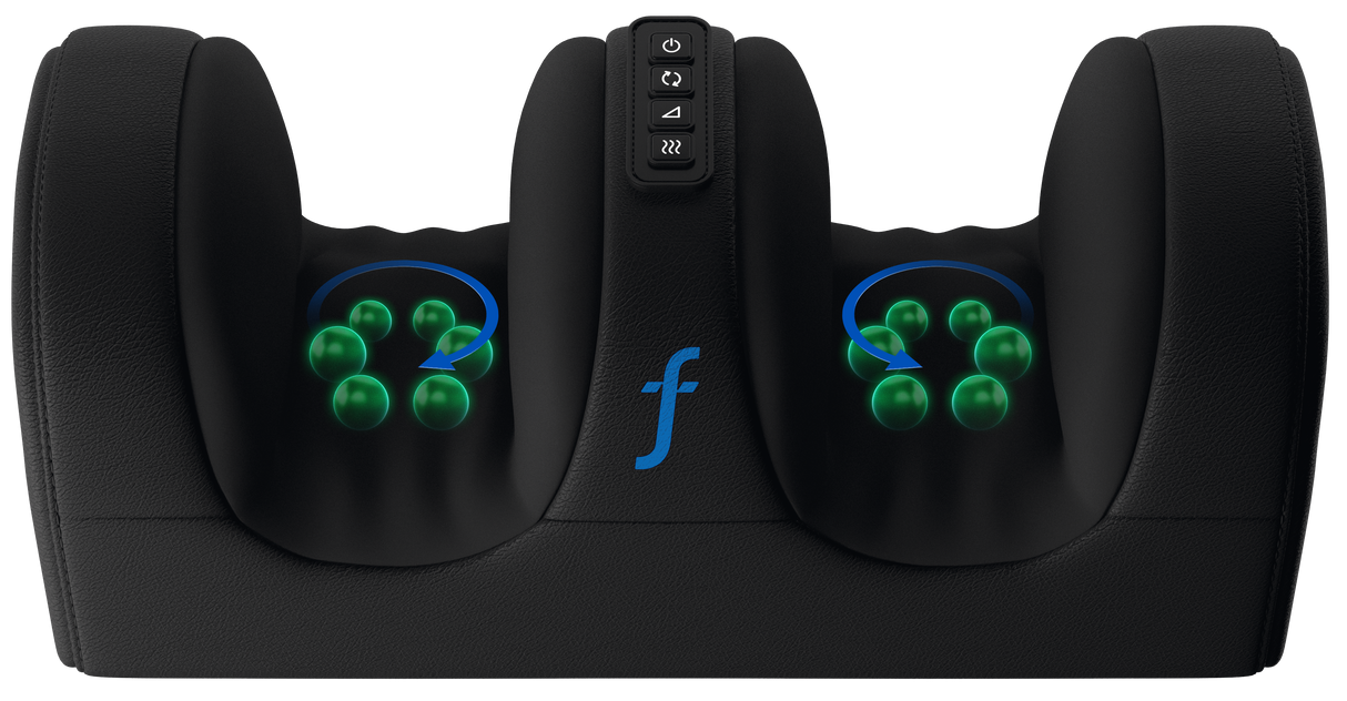Foottopia Foot Massager with Heat & Vibration – Portable Electric Foot Therapy Machine with 3 Intensity Settings for Pain Relief & Circulation