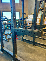 SFE Commercial Full Power Rack – Heavy-Duty Squat Rack with Weight Storage, J-Hooks & Safety Catches for Home or Gym Use (90" Tall)