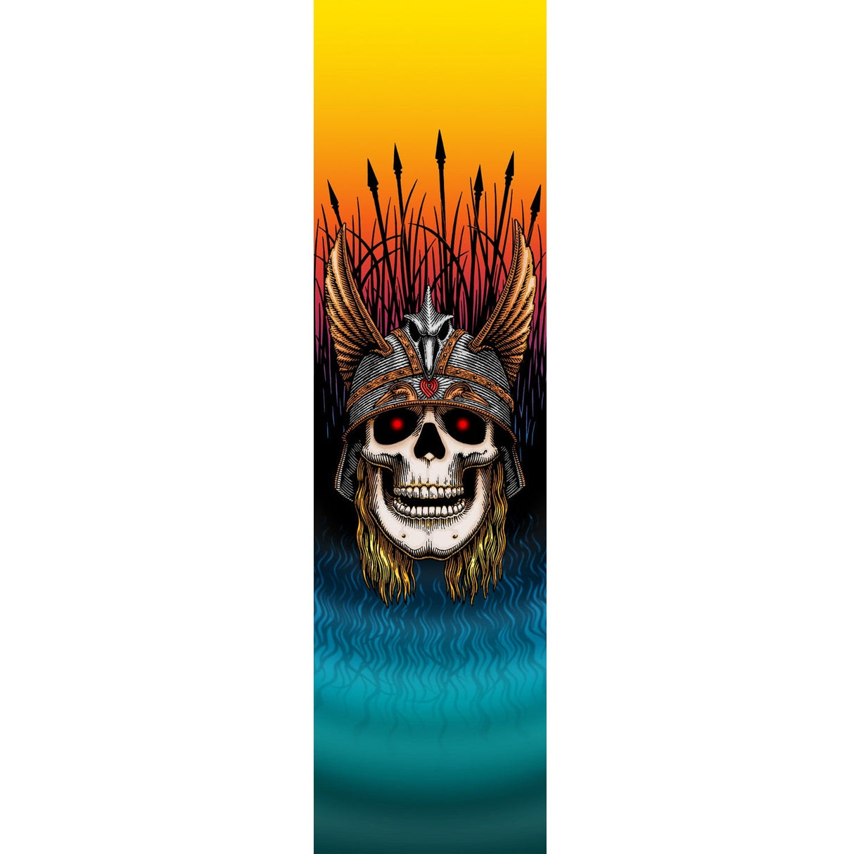 Powell Peralta Anderson Skull Griptape - 10.5"x33" Black