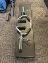 SFE BI-TRI-TRAP Bar – Olympic Chrome Curl & Row Bar with Ergonomic Grips and 200 lb Capacity (25 lb Bar, Includes Collars)