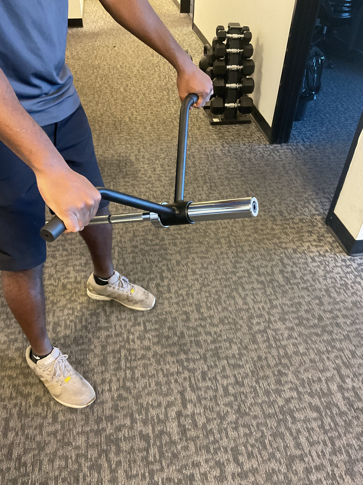 SFE Landmine Handle Attachment – Rotating Grip T-Bar Row Handle for Barbell Landmine Exercises